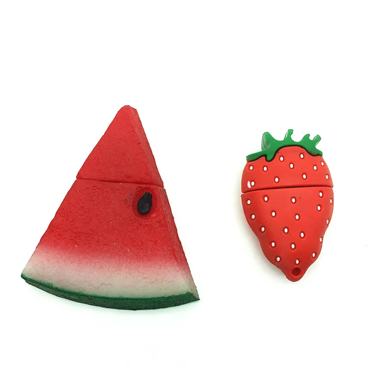 Забавный фруктовый милый флэш накопитель мультяшная клубника 8 ГБ 16 32 карта