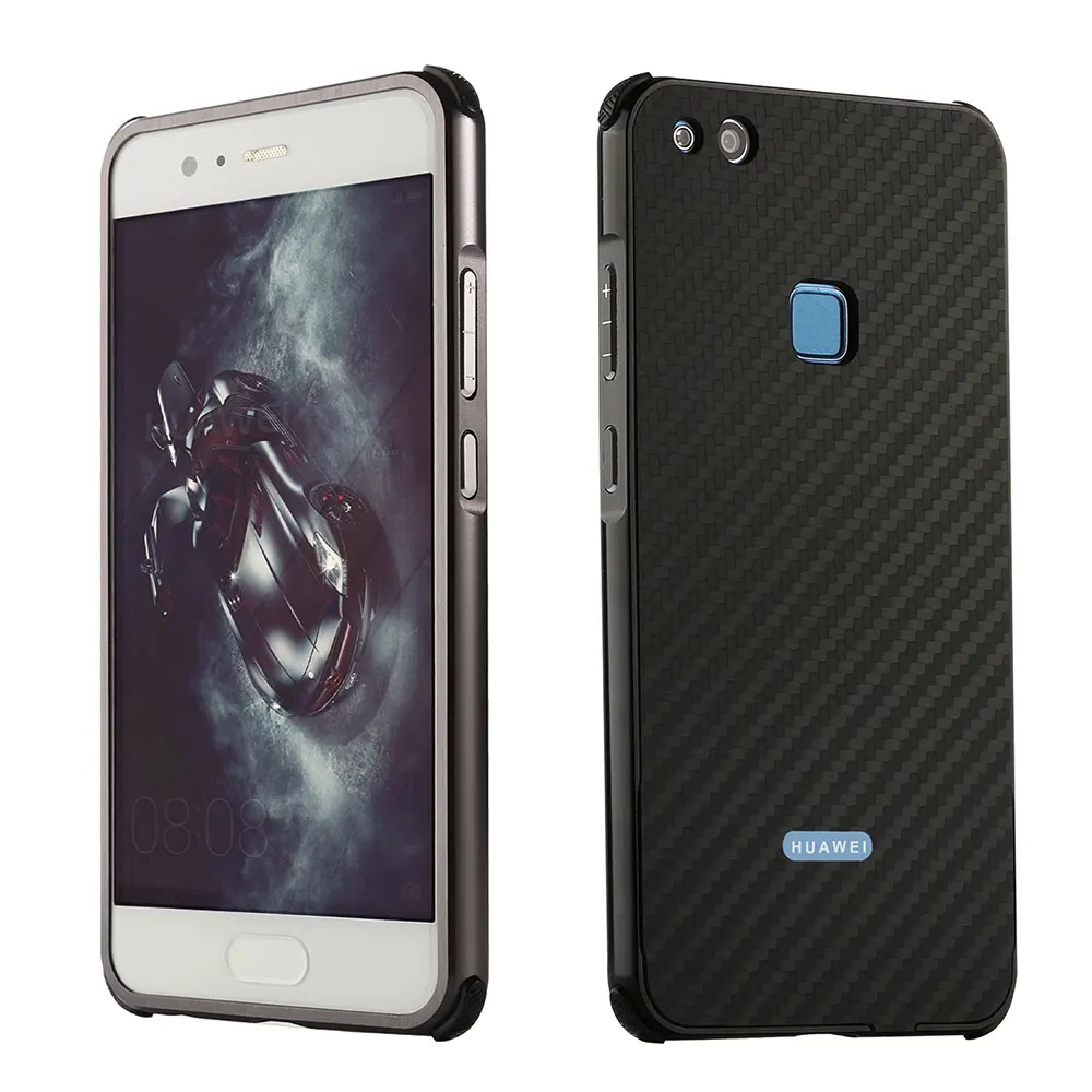 YeeSite для Huawei P10 Lite чехол с защитой от ударов накладка из углеволокна алюминиевой
