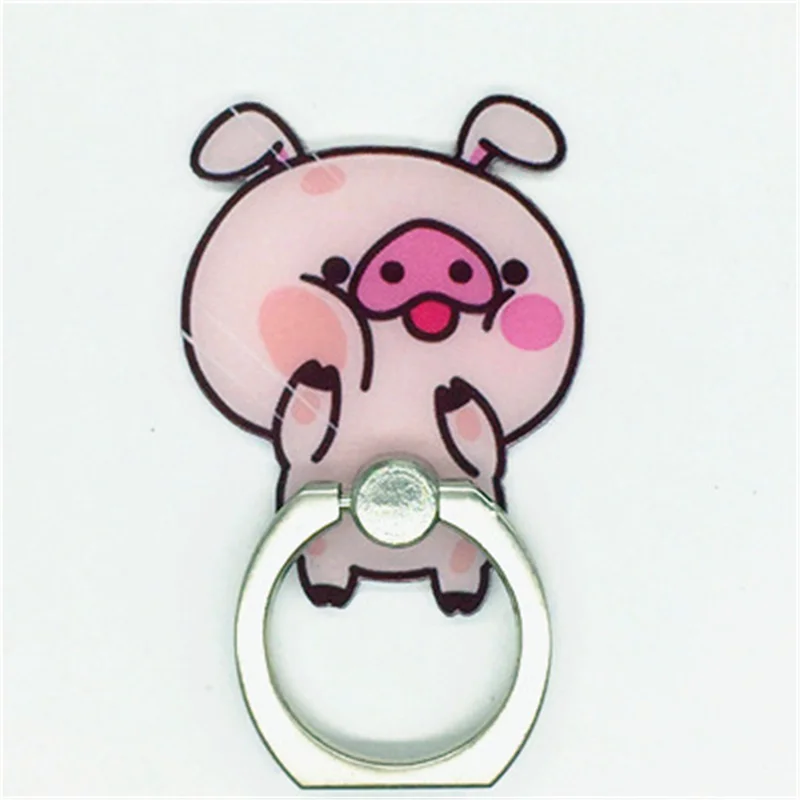 UVR мобильный телефон подставка держатель Розовый Свинья палец кольцо смартфон