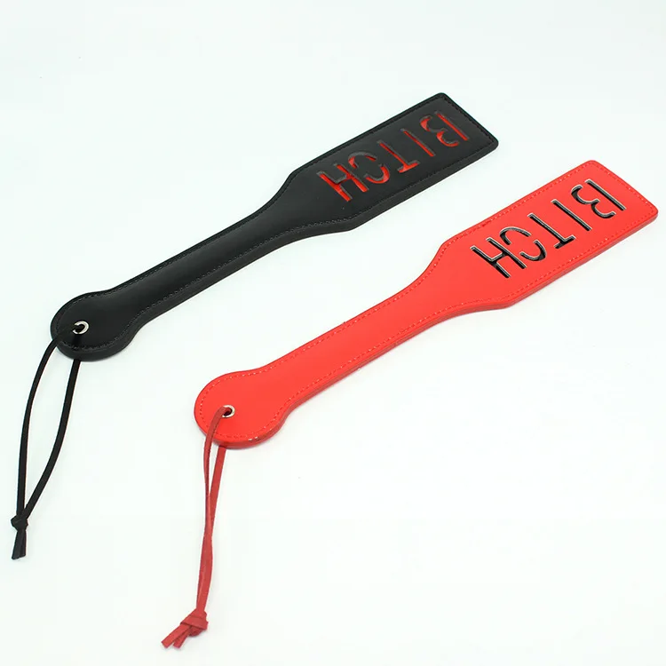 БДСМ фетиш эротические белые Сука кожаное весло для шлепки фантазия