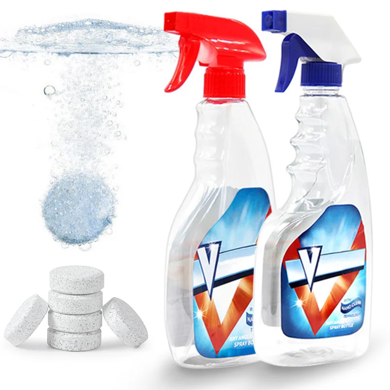 Cleaning Agent Toilet Tablets Tavoletta Wc Cleaner Clean Spot Effervescent Spray Set Kitchen V Bottle 500ml | Дом и сад