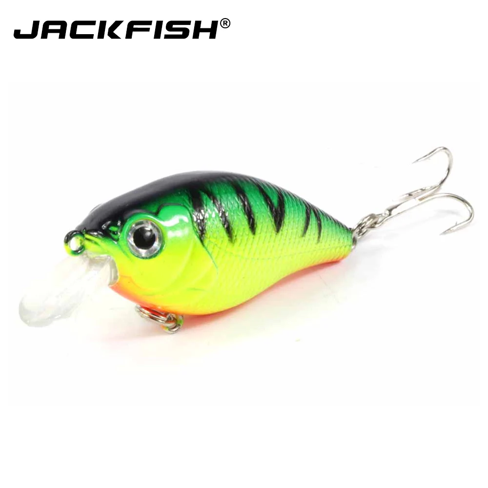 JACKFISH кренкбейт блесна рыболовная приманка 5 шт./компл. с коробкой светящаяся