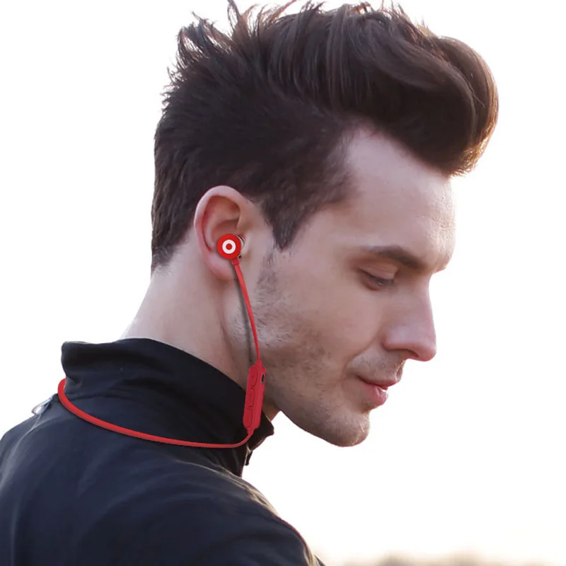 Наушники Bluetooth на шею Металлические Магнитные стерео наушники вкладыши