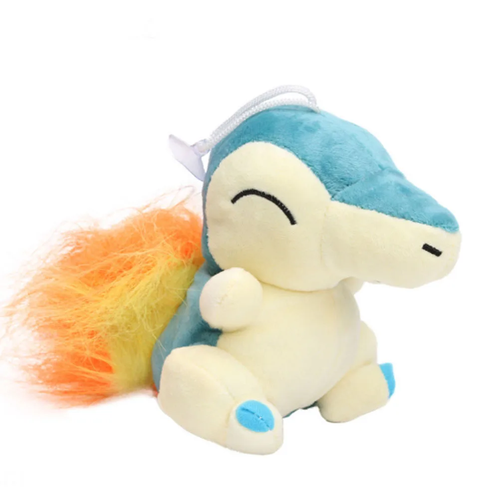 15 20 см новая карманная плюшевая кукла Totodile Chikorita Cyndaquil игрушка мягкая супер для