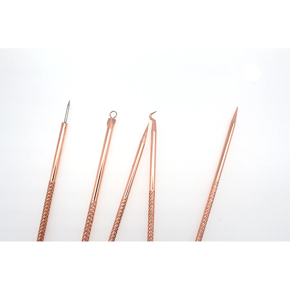 ULECHQING 5 шт. из металла для удаления угрей набор инструментов Профессиональный