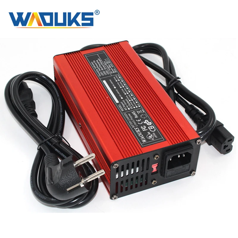 12V 5A Charger 13.8V Lead acid Battery Smart Charger Red High power With fan Battery pack charger Input 100VAC-240VAC
