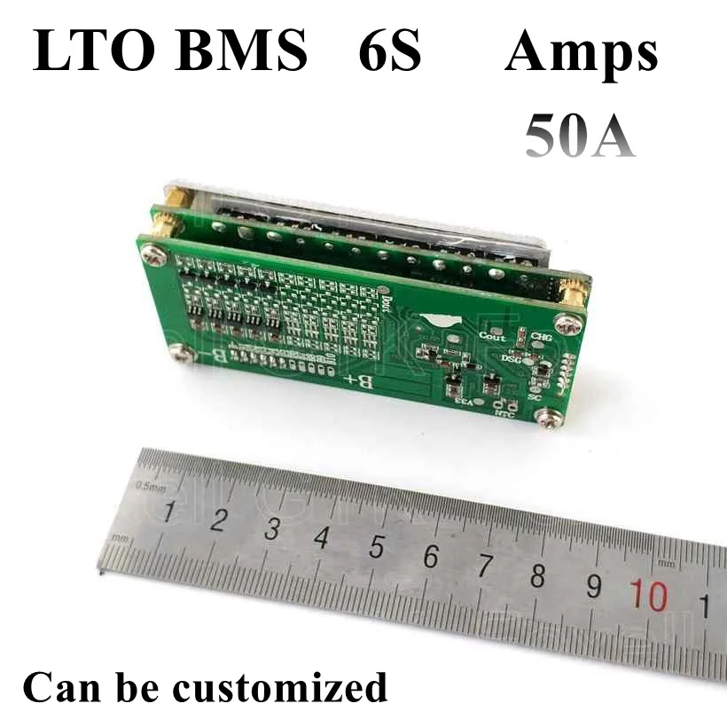 Фирменная литиевая батарея LTO BMS 6s 50A titanate 14 4 В bms pcb 12 в pcm защитная плата