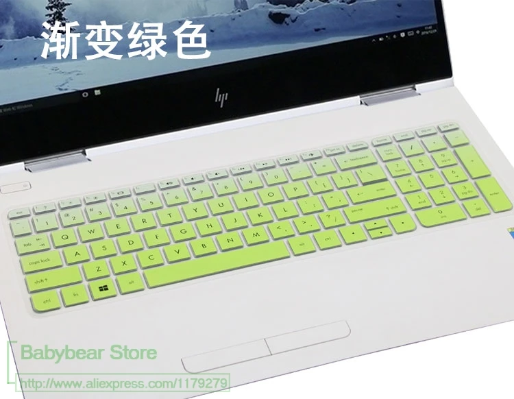 fadegreen 17 ''17,3'' силиконовая клавиатура защитная крышка для hp двумя способами; женские 17 17t 17-W200 17-w220nr 17-w200nj 17-w203nl gtx 1060 1070 - Цвет: fadegreen