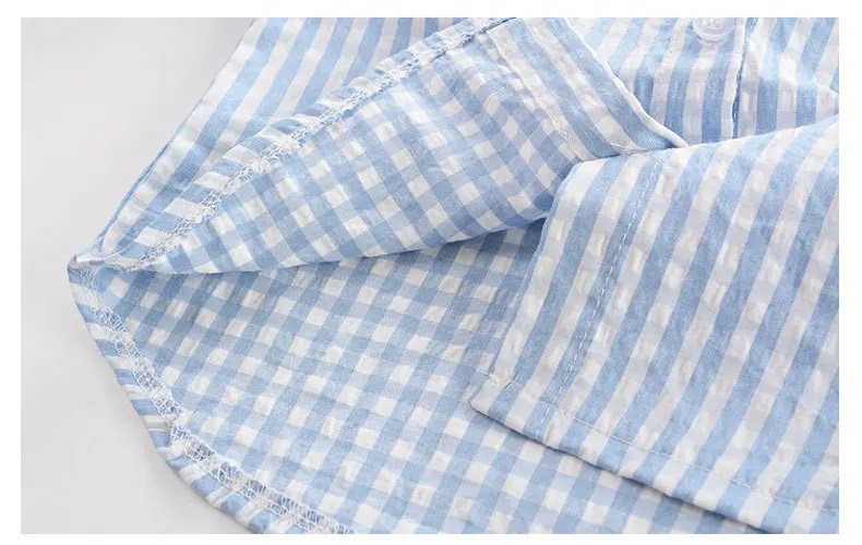 Plaid Toddler Girls Dress and Baby Boy Girl Clothes Set for Summer Family Matching Outfits image 2