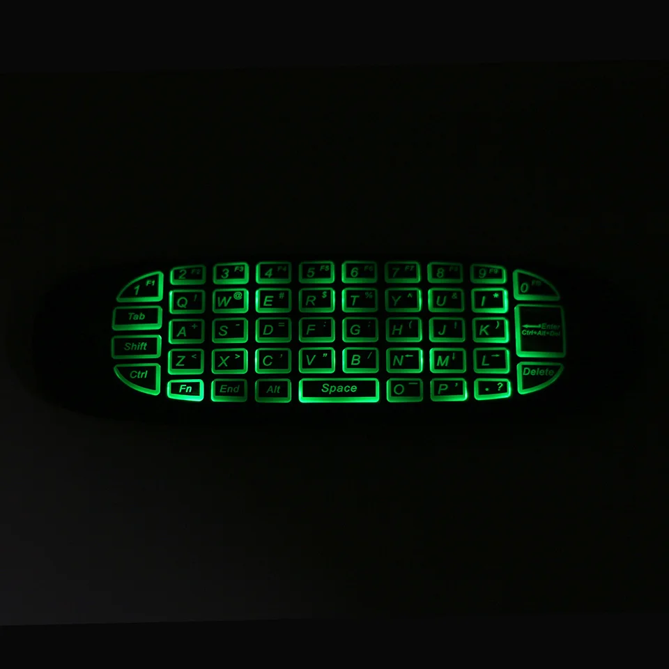 [100pcs/lot] C120 RGB Backlit 2.4G Mini Wireless Keyboard Gyroscope Air Mouse for Android TV Box PC / Projectors Laptops | Компьютеры и
