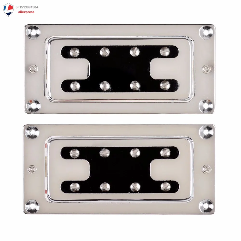 Хром хамбакер мост шеи набор звукоснимателей для Rickenbacker Запчасти бас-гитары |