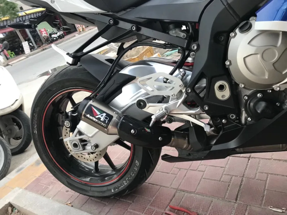S1000RR Глушитель Трубы аксессуары для мотоциклов BMW 2016 2015 глушитель выхлопной дБ