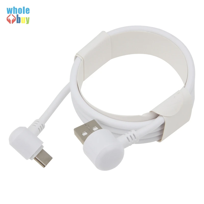 50 шт./лот красочный круглый 2 боковой локоть игровой кабель 1 м 3 Micro Usb 5pin 8pin Type C для