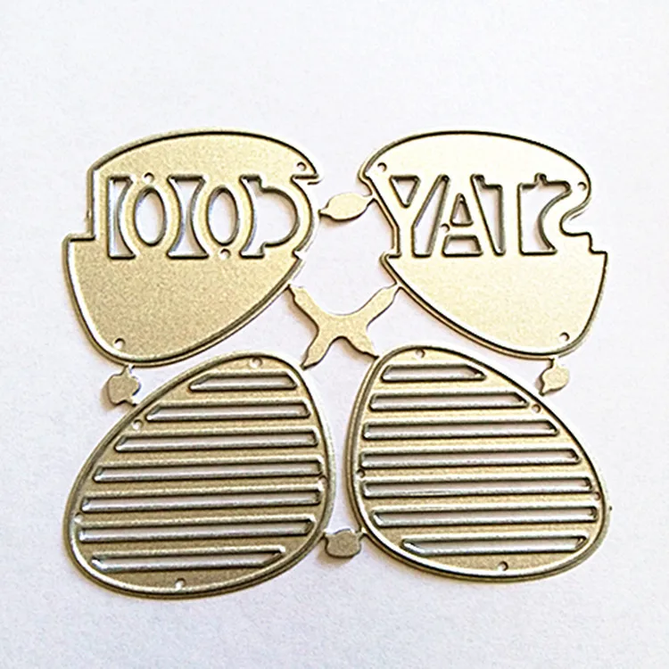 Новое поступление очков узор Металл углерода Сталь высечки умирает тиснение