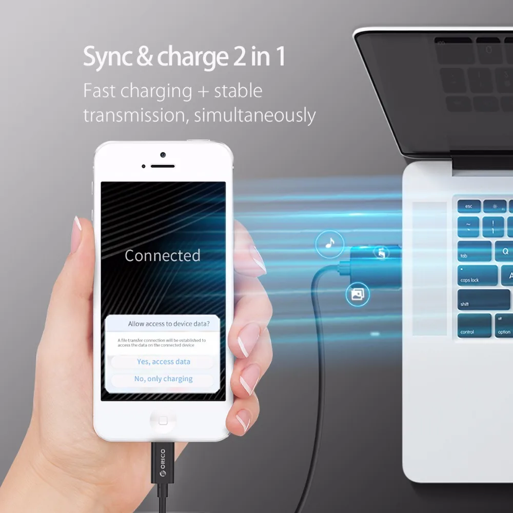 ORICO BTL Lighting to USB Cable 2A for iPhone 8 7 6 5 Data &amp Fast Charging ipad | Мобильные телефоны и аксессуары