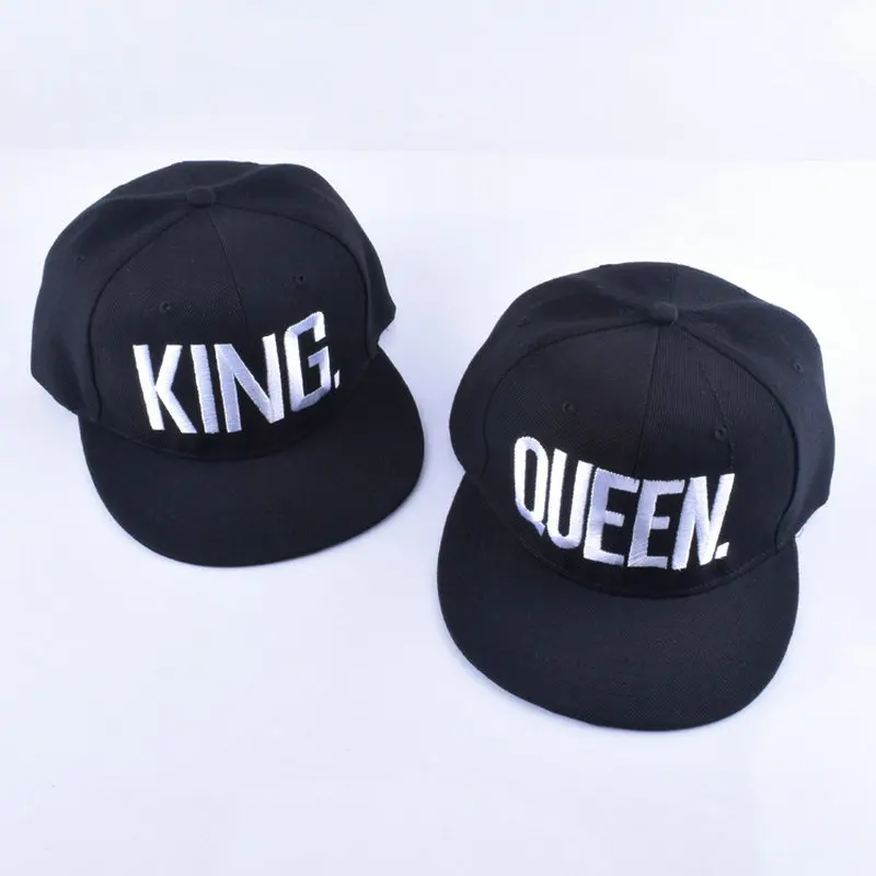 Бейсболка с вышивкой король и королева для влюбленных хлопковая кепка в стиле
