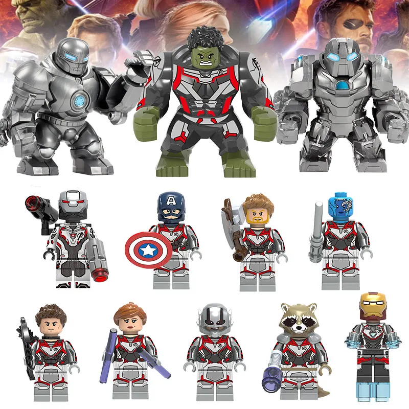 40 шт./компл. блоки игрушки Мстители 4 Marvel Супер Герои Бесконечность война Железный