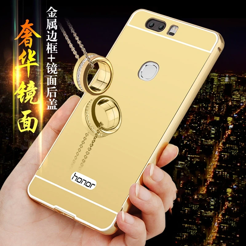 Роскошный зеркальный чехол для Huawei Honor 7C металлическая алюминиевая рамка 5 7 дюйма