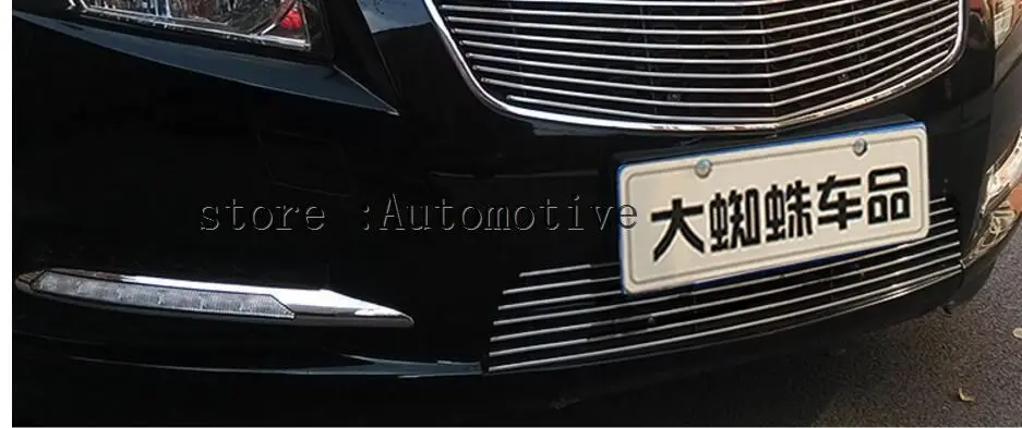 Для 2009-2013 для Chevrolet Cruze Модифицированная металлическая сетка накладка Передняя гоночная решетка отделка 3 шт