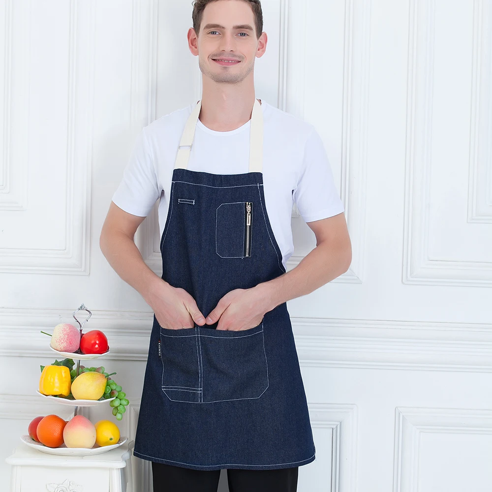 Новинка высококачественный джинсовый фартук для женщин качественные оптовые