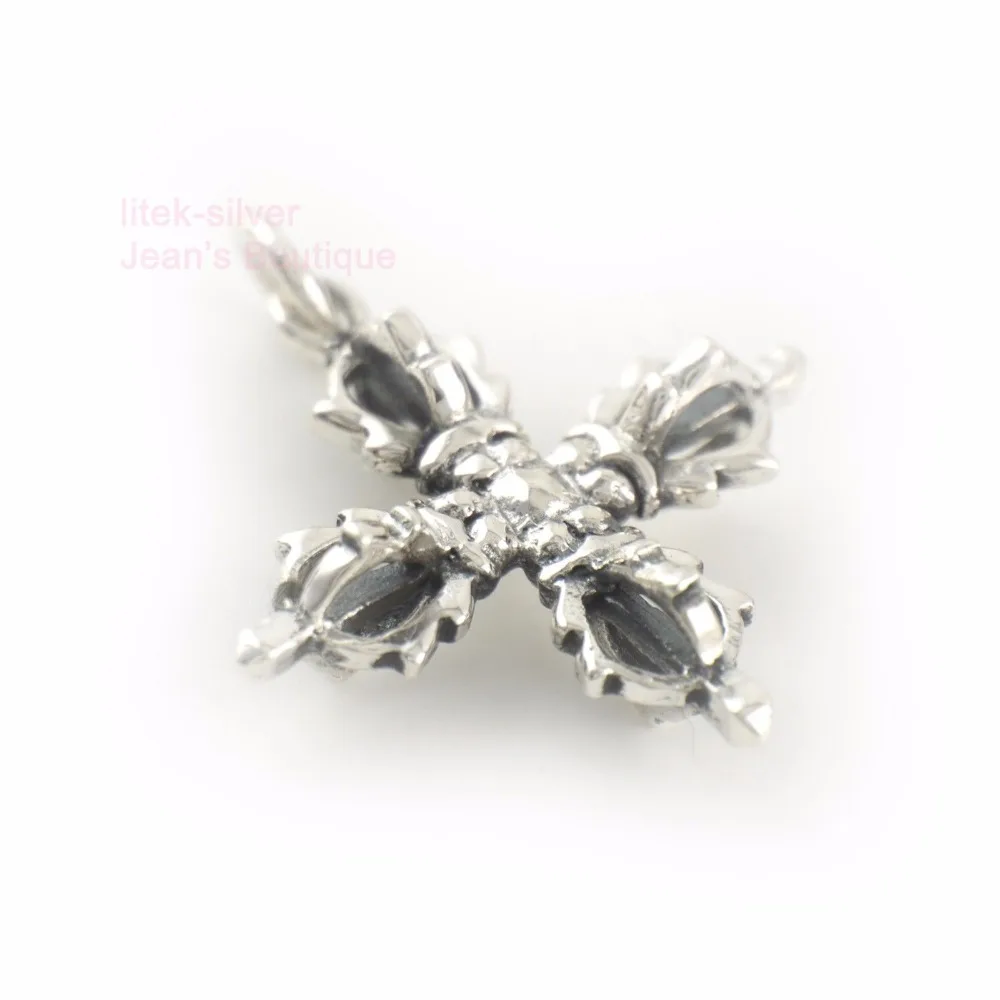 Подвеска из стерлингового серебра 925 пробы с тибетским буддизмом Ваджра Дордже