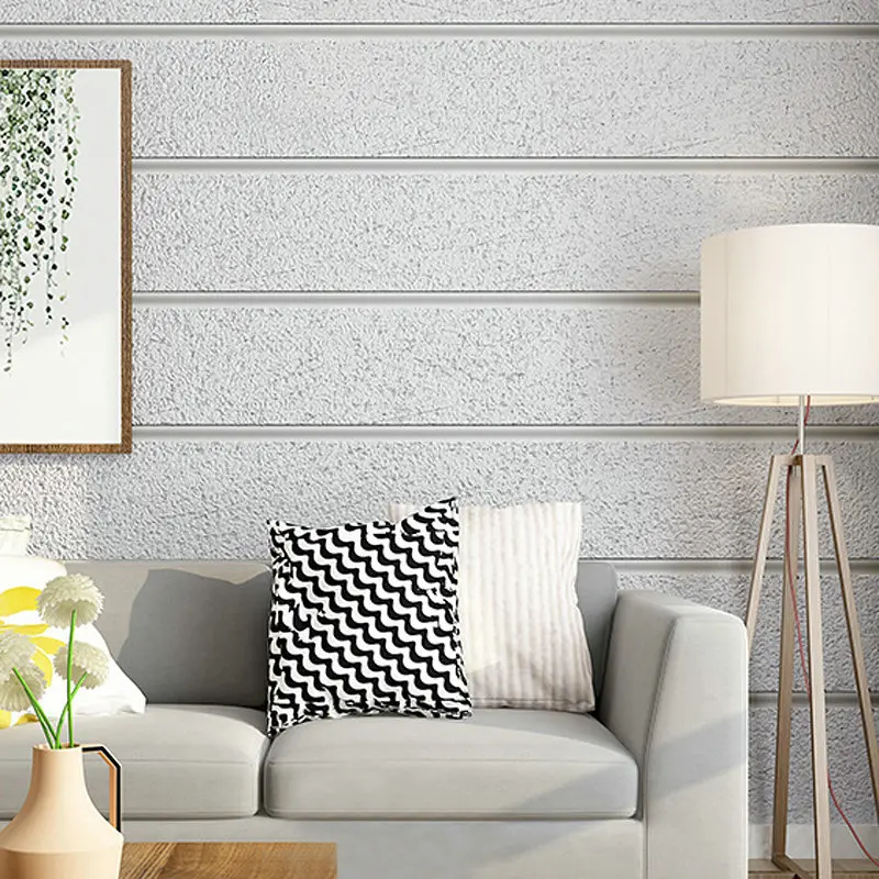 

Beibehang Modern minimalist velvet marble striped wallpaper non-woven living room TV backdrop wall bedroom 3D wallpaper roll