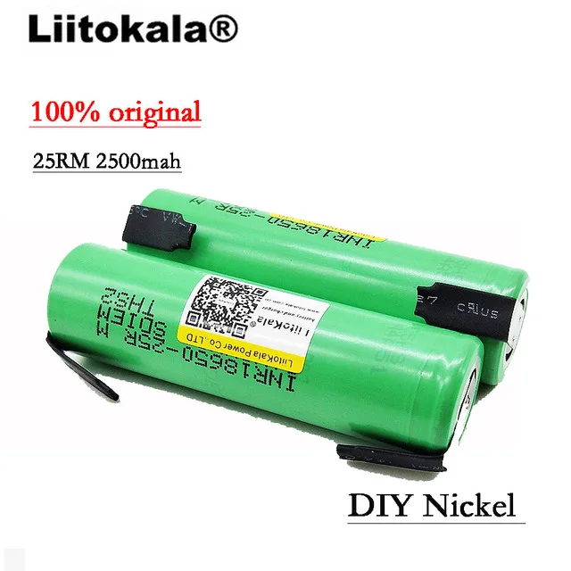 Liitokala INR1865025R новый оригинальный аккумулятор 18650 2500 мАч 3 6 в разряд 10 А выделенный