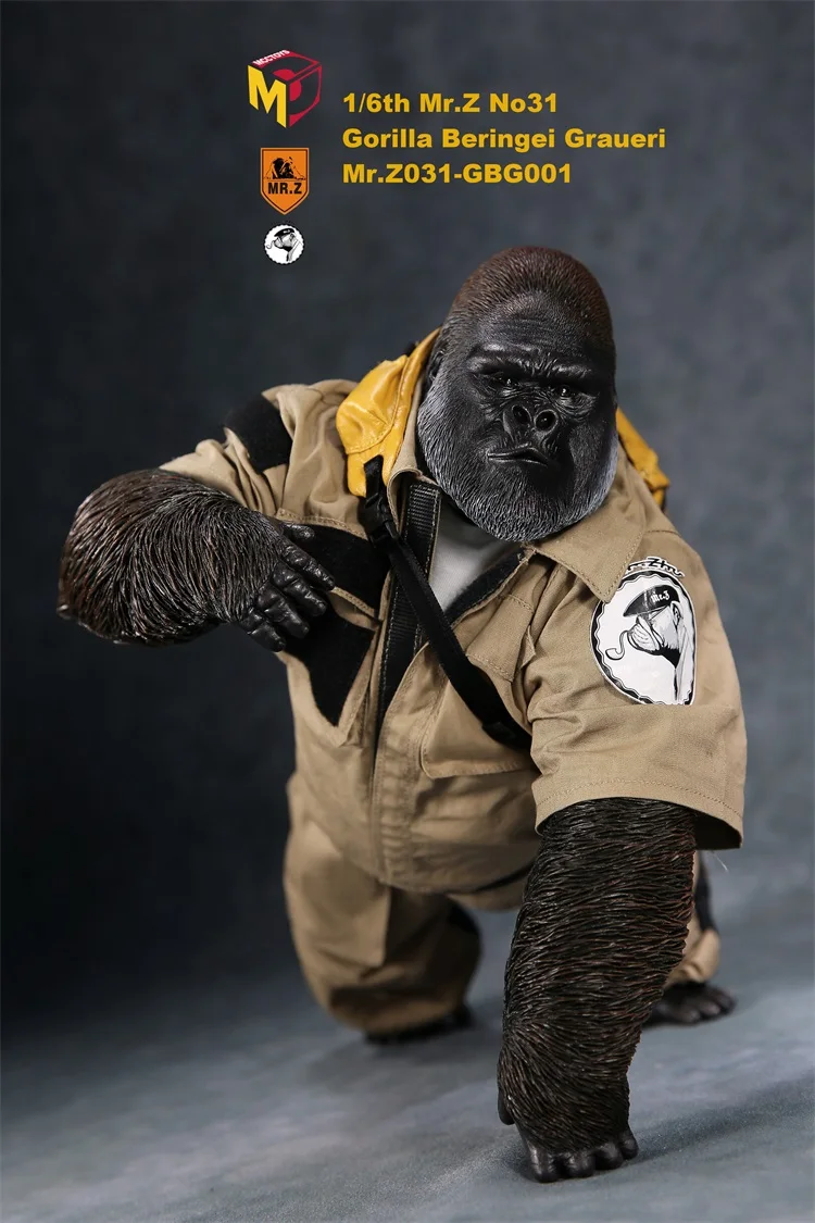 MR. Z Серия животных 1/6 африканская низменная Горилла двойная голова лепить Гараж Набор статуя для 1" фигурка сцены DIY украшение автомобиля