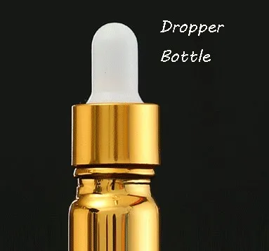 Dropper Oil Bottle 5-100 мл портативные бутылки для эфирного масла из золотого стекла лосьон распылитель с насосом спрей флакон-капельница флакон Косметическая Сыворотка Упаковка - Цвет: Dropper Oil Bottle