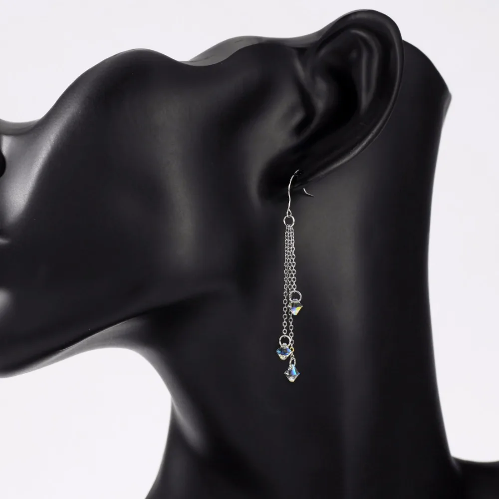 Серьги-подвески Neoglory для женщин элегантные серьги-подвески с длинными