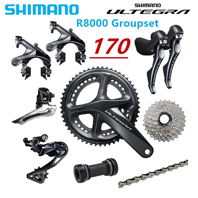 Shimano Ultegra R8000 50 34/52 36/53 39 T 170/172. 5 мм 2*11 22 скоростной дорожный велосипед groupset