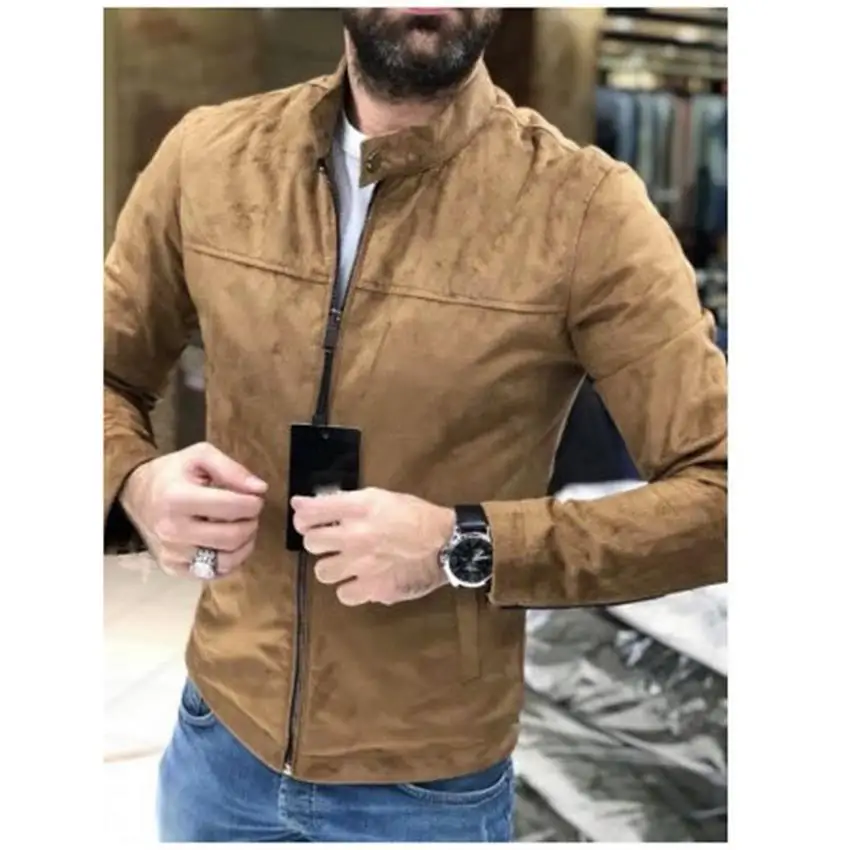 Новое поступление Стильная мужская куртка пальто уличная с длинным рукавом
