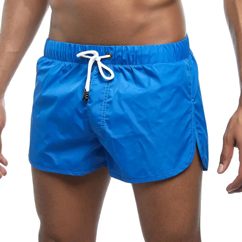 JOCKMAIL Side slit Dry Men's Board Shorts Summer Beach Surfing Man Swimming Shorts Athletic Sport Running Hybrid Home Shorts