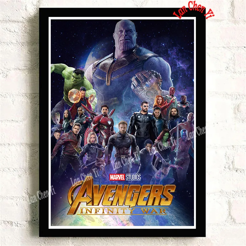 Кофе Мстители Бесконечность войны Marvel фильм мелованная бумага плакат для Кафе Винтаж Высокое качество печати рисунок ядро декоративная живопись - Цвет: Кофе