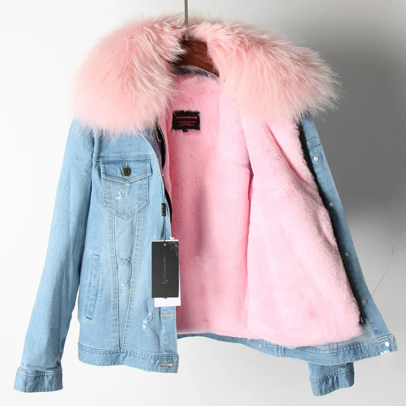 Новая женская зимняя куртка с воротником из натурального меха енота|Женские