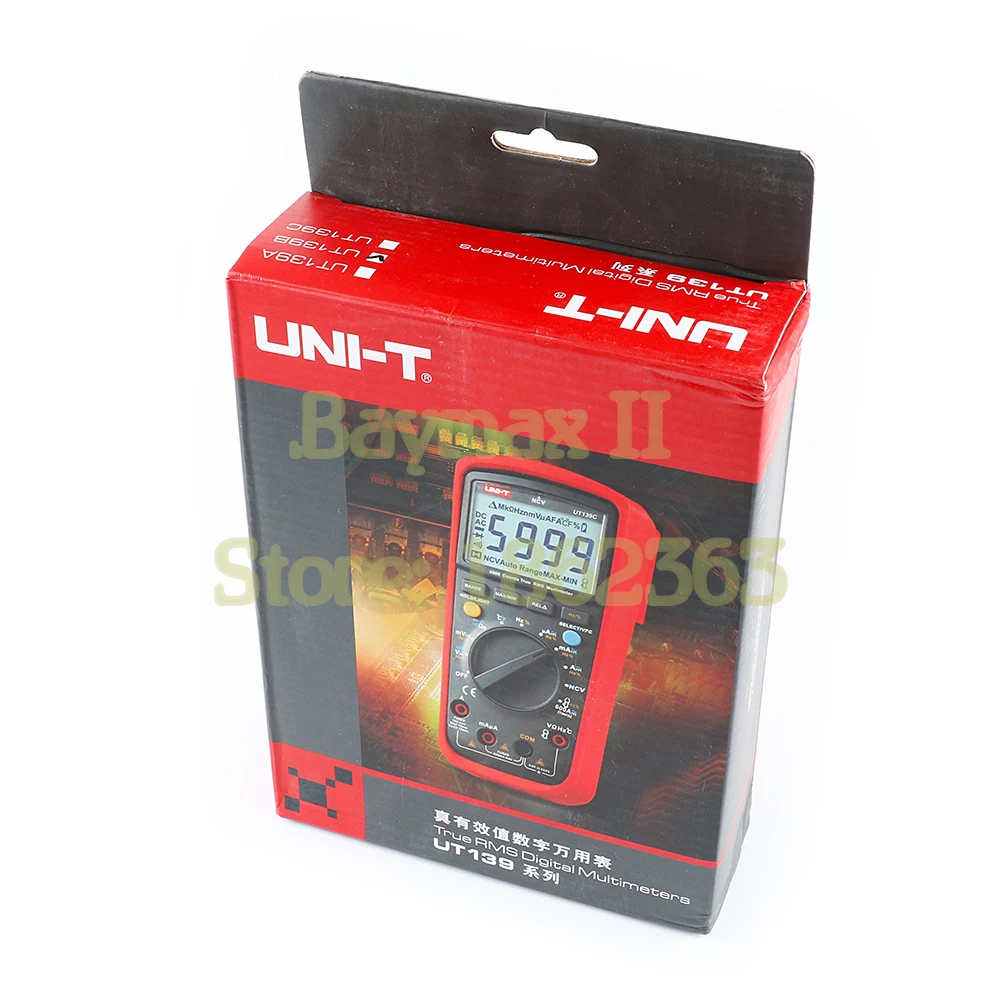 

UNI-T UT139B True RMS Digital Multimeter Auto Range AC/DC Amp Ohm Hz Tester