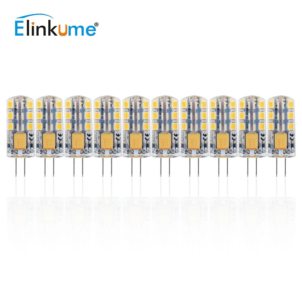 G4 24 светодиодный s SMD 2835 постоянного тока/переменного тока 12 V Светодиодный лампа 3