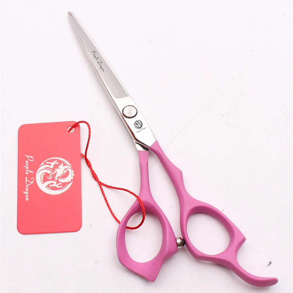 6&quot 17.5cm Pink Elastic Handle Purple Dragon Thinning Scissors Cutting Shears Professional Hair Salon Styling Tool Z1124 | Красота и