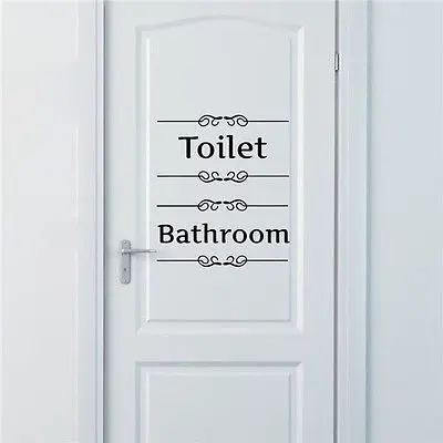 Средние черные мужские и женские дневные знаки настенные дверные наклейки