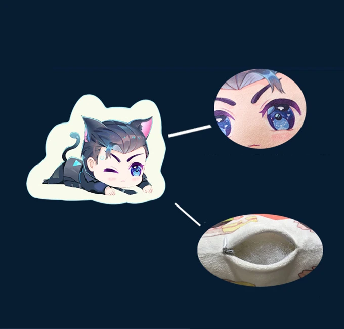 Игра DBH Детройт: станьте человеком Коннором RK800 Подушка плюшевая хлопковая Мягкая