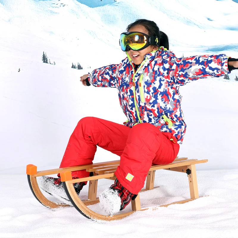 Деревянные сноуборды и лыжи Рождественский подарок уличные зимние сани для