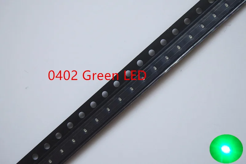 0402 1005 SMD LED 50 шт. чип зеленый 20 мА 3 в поверхностное крепление светодиодные