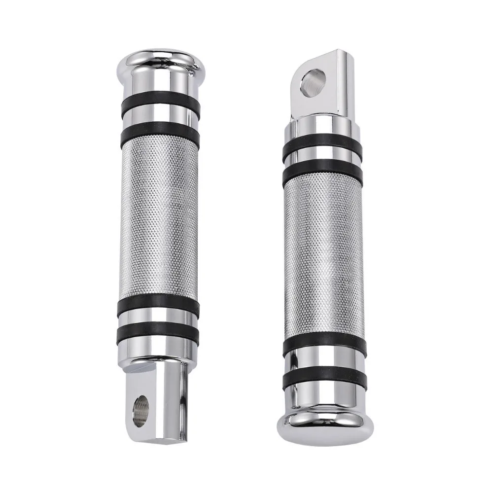 Серебристые универсальные Алюминиевые Подножки с ЧПУ для мотоциклов подножки