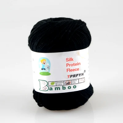 904 black TPRPYN 1 шт = 50 г Смешанная шерстяная пряжа для вязания кукольный свитер Красивая пряжа нами - Цвет: 904 black