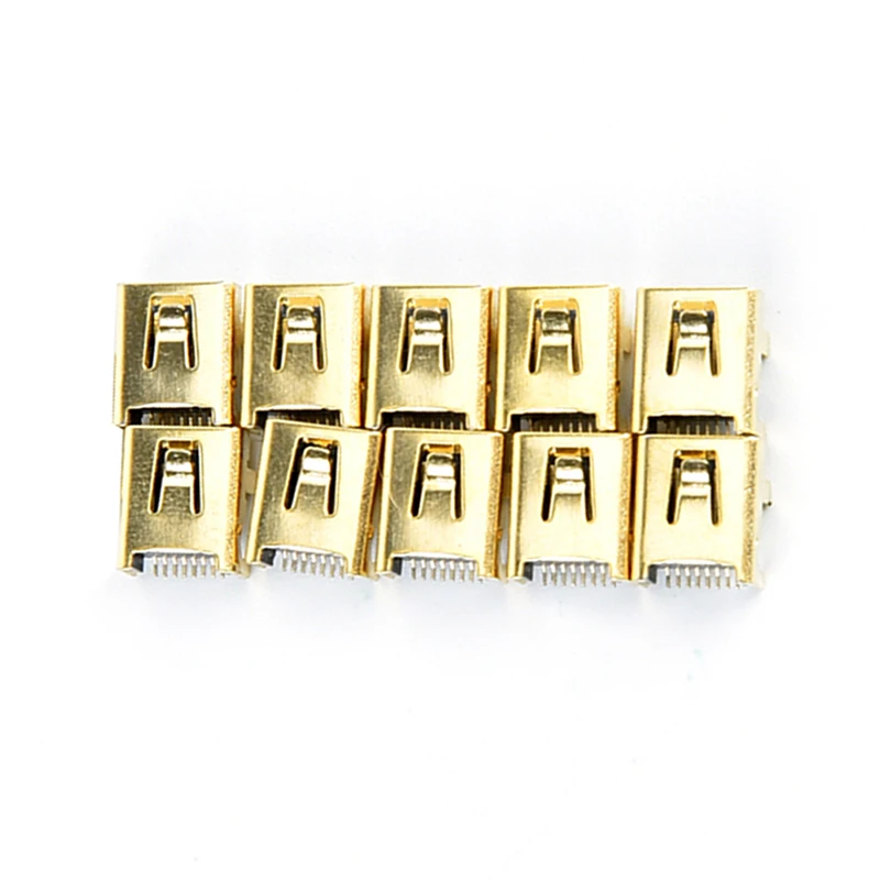 10 шт. мини-usb 8-контактный разъем Pcb разъем SMT разъем Сварочный Женский Разъем 8 P позолоченный разъем - Цвет: 10pcs