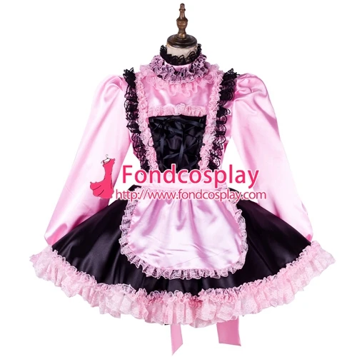 Запираемая горничная Сисси атласное платье униформа косплей костюм на заказ