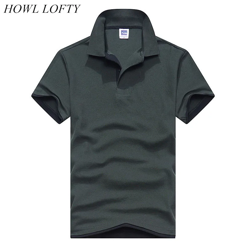 Dark green black Мужская футболка, новинка, мужские брендовые рубашки для мужчин, хлопковая Повседневная Однотонная футболка с коротким рукавом, трикотажная футболка, Мужская футболка в стиле хип-хоп, топы для мальчиков - Цвет: Dark green black