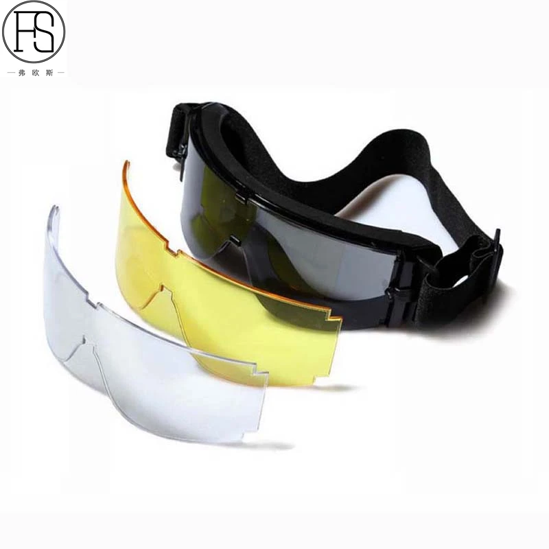 Тактические Защитные очки X800 военные солнцезащитные для страйкбола