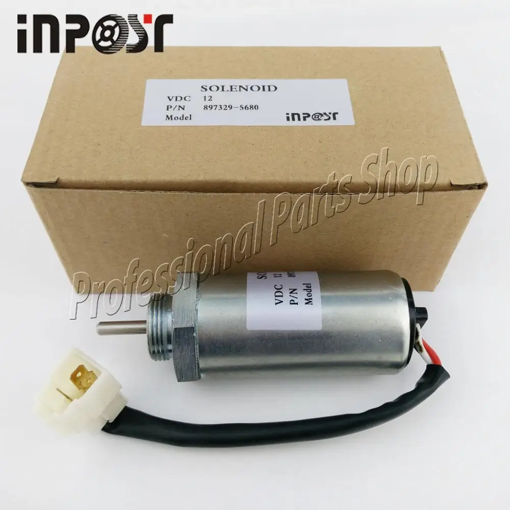 12V экскаватор двигателя Стоп соленоида 897329 5680 8973295680 для экскаватора EX400 Isuzu 3LD1 3LD2