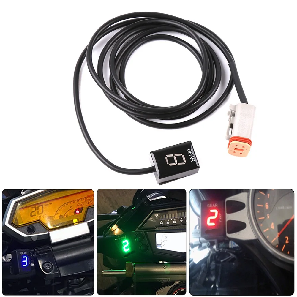 

Motorcycle 1-6 Level Gear Indicator Digital Gear Meter For HARLEY DAVIDSON 883 Iron XR 1200 XL 1200T 1200 48